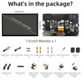10.1 inch Capacitive Touchscreen，IPS 1024×600, Dual Built-in Speakers, HDMI Monitor Compatible with Raspberry Pi