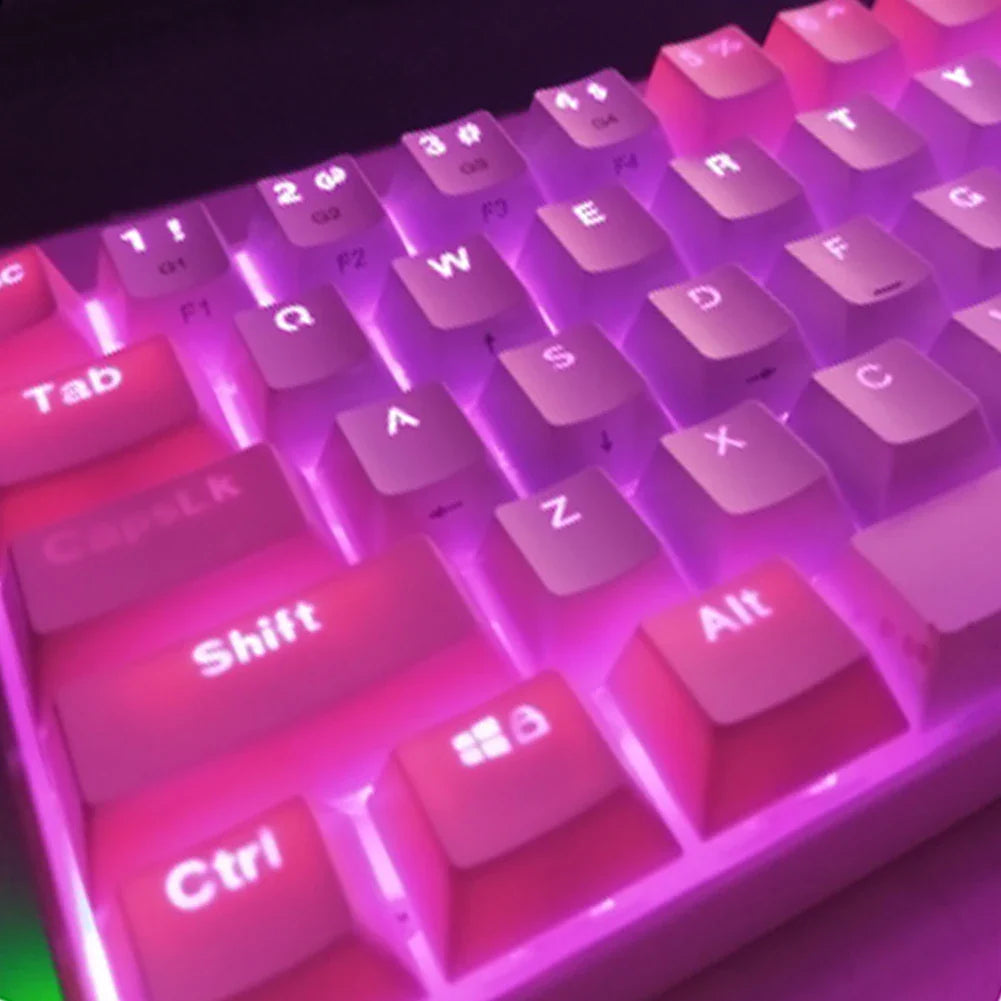 104pcs Universal Mechanical Keyboard Keycaps – Ergonomic Blank ABS Keycaps for Cherry MX Backlit Mechanical Keyboards