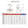 40PCS Strong Magnetic Hooks – Multi-Purpose Storage & Hanging Hooks for Home, Kitchen & Bathroom