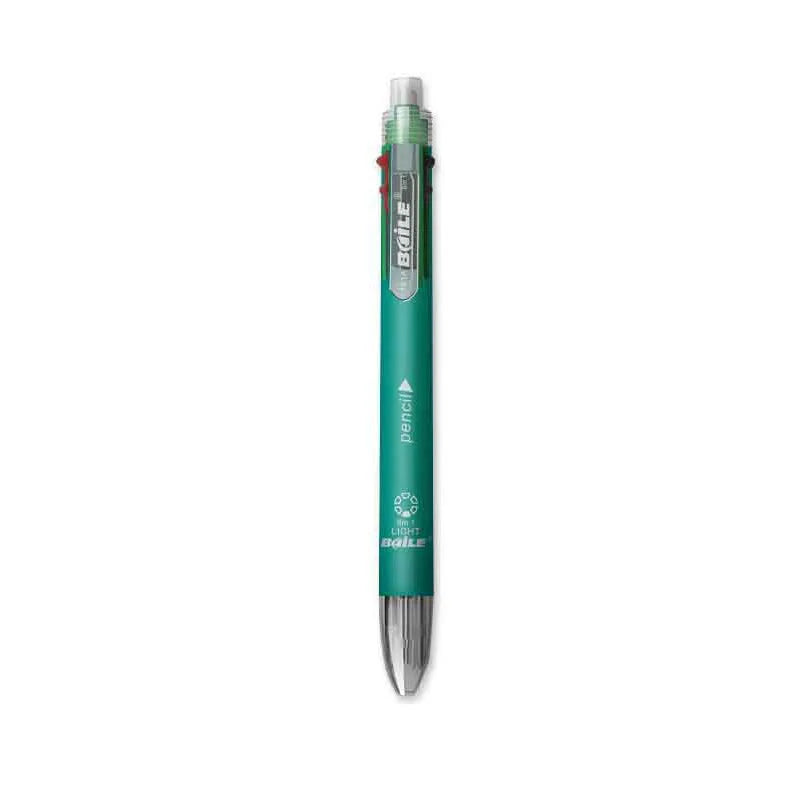 6-in-1 Creative Multicolor Ballpoint Pen Push Type Pens Multifunction Personality Six Colors Press Pens School Office Supply