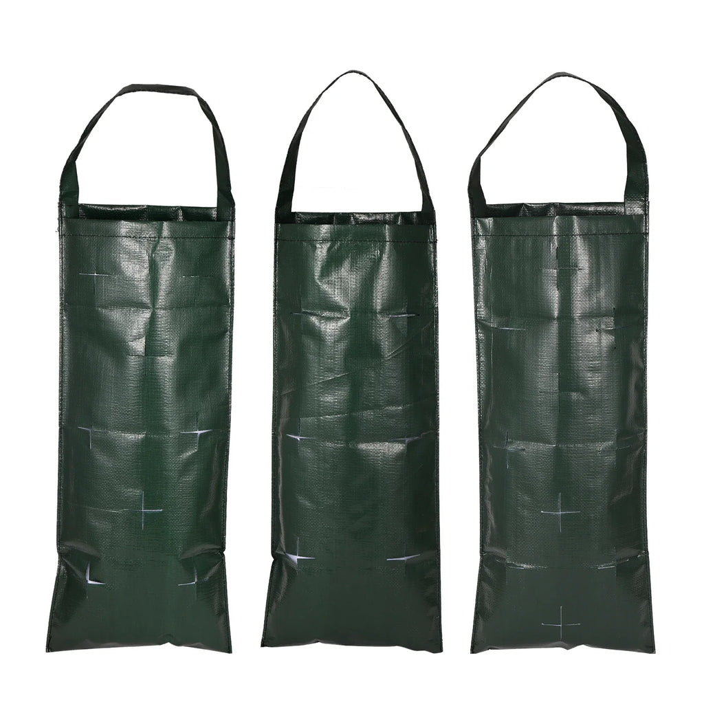 6/8/10 Holes Hanging Strawberry Planting Bag Vertical Garden PE Flower Grow Bag Flower Vegetable Planter Indoor Outdoor Decor