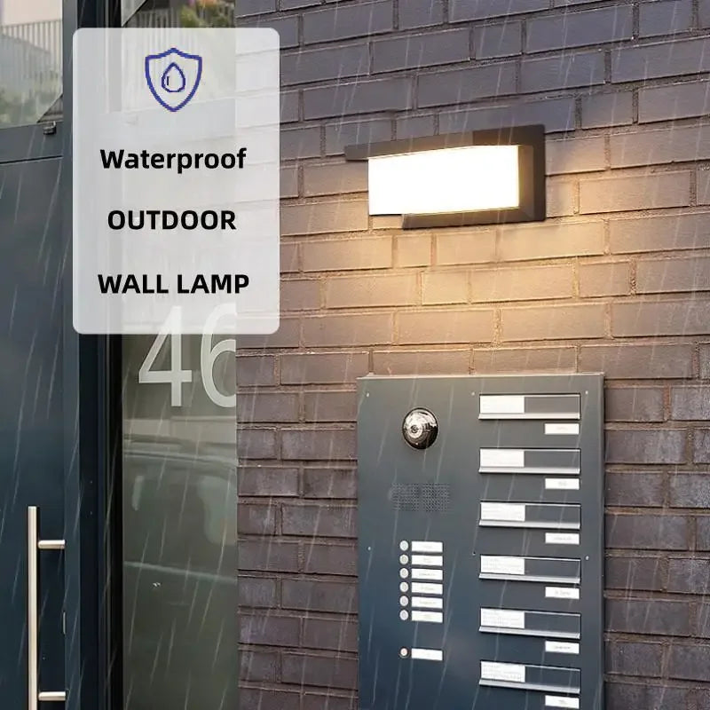 24W LED Outdoor Wall Light with Motion Sensor – Waterproof IP65 Garden Lamp for Pathways, Patios & Entrances
