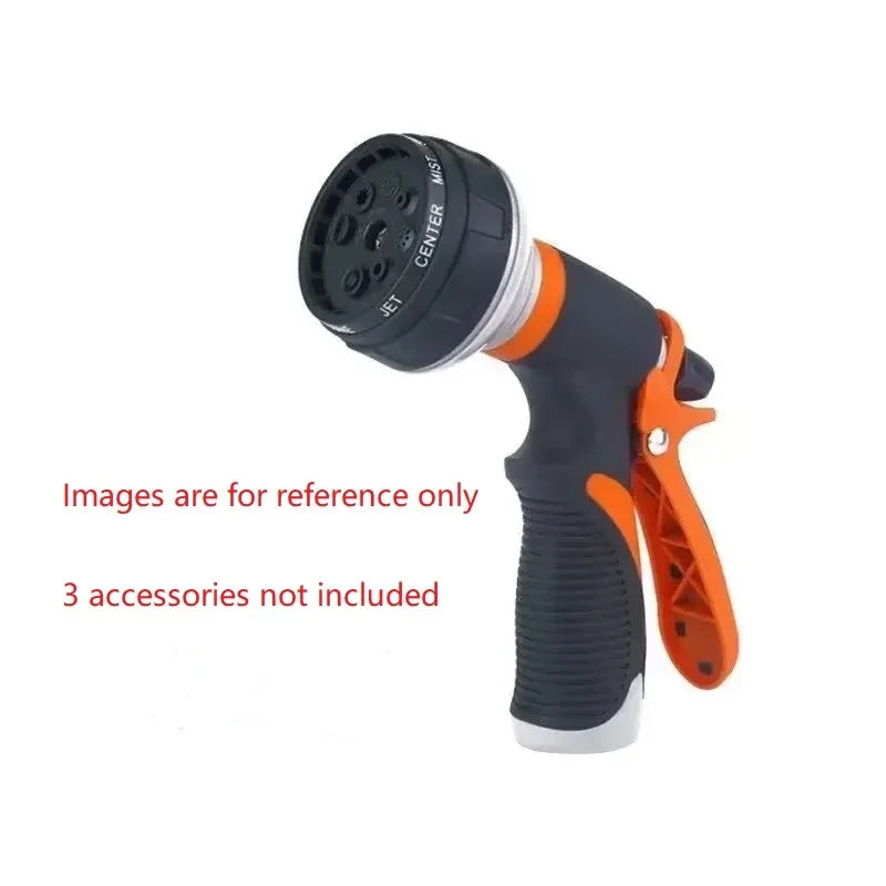 8-Pattern Garden Water Gun – High-Pressure Hose Nozzle for Car Wash & Yard Spraying
