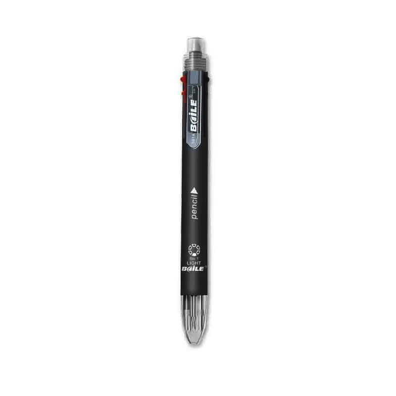 6-in-1 Creative Multicolor Ballpoint Pen Push Type Pens Multifunction Personality Six Colors Press Pens School Office Supply