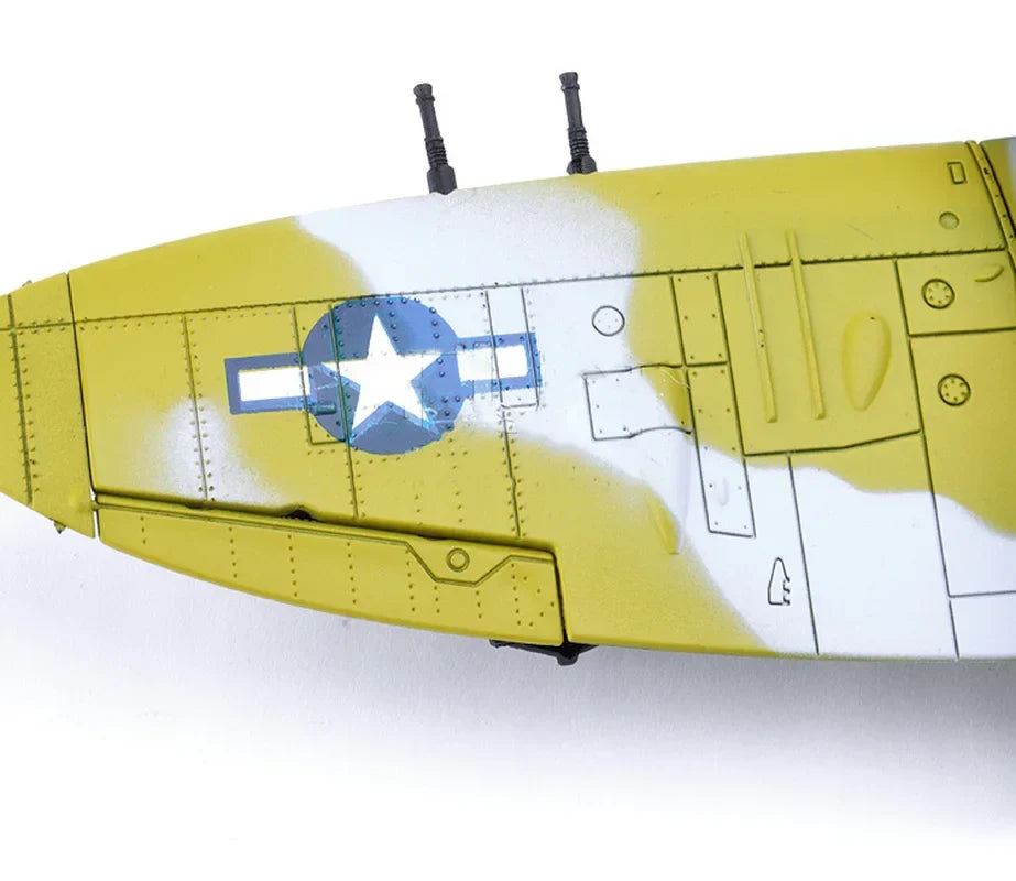 4D DIY Military Airplane Model – WW2 Fighter Building Blocks Set (22cm)