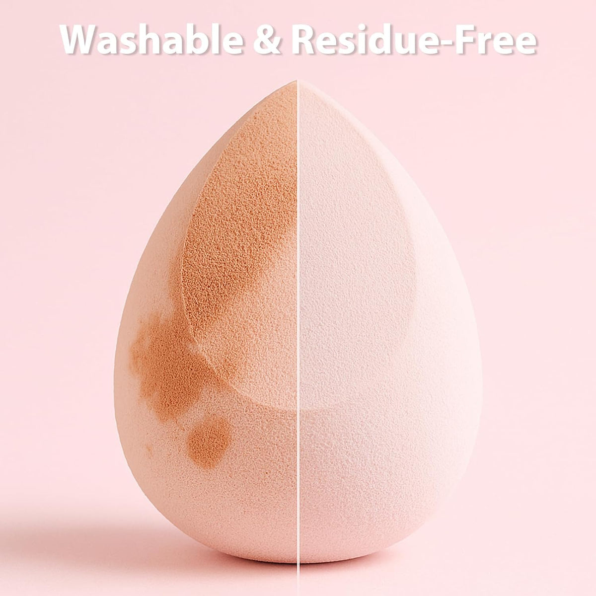 Makeup Sponge Set Blender Sponges 7 Pcs for Liquid, Cream, and Powder, Latex Free, Multi colored Beauty Sponges with 1 Mini Sponge, Vegan & Cruelty-Free