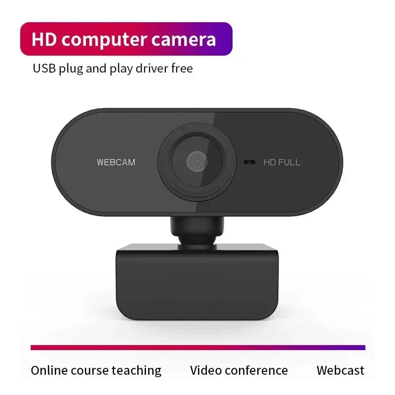 1080P HD USB Network Camera with Microphone and Tripod – Computer Web Camera for Work & Video Conferencing
