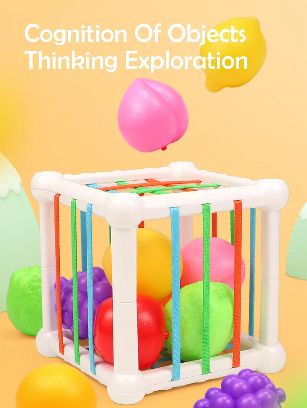 7Pcs Educational Cube Stacking Toy – Shape Matching Puzzle for Toddlers & Preschoolers
