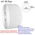 1/4" 3/8" PE Pipe Food Grade Water Purifier Pipe Hi-quality Soft Tube Aquarium Flexible Hose Reverse Osmosis Water Pipe