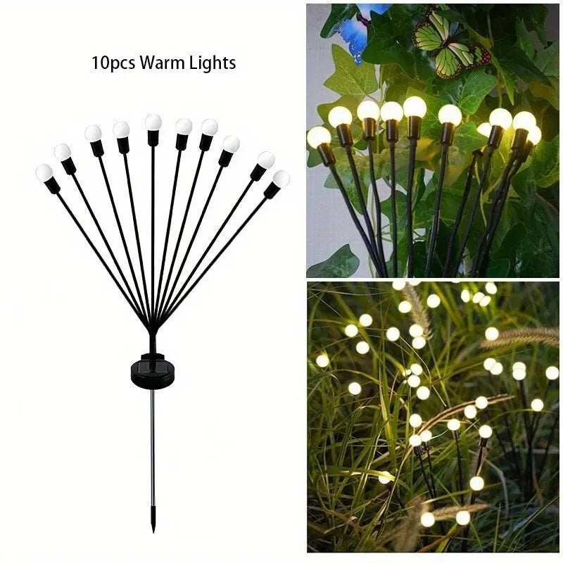 1pc Solar Firefly Lamp: Add A Magical Glow To Your, Or Party For Christmas, Halloween, Thanksgiving Easter gift Halloween Gift