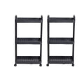 3/4-Tier Multi-Layer Rolling Storage Cart – Mobile Kitchen, Bathroom & Bedroom Organizer with Lockable Wheels