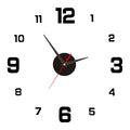 3D Creative Frameless DIY Wall Hanging Clock – Silent Digital Clock with Antique Style for Living Room & Office Decoration
