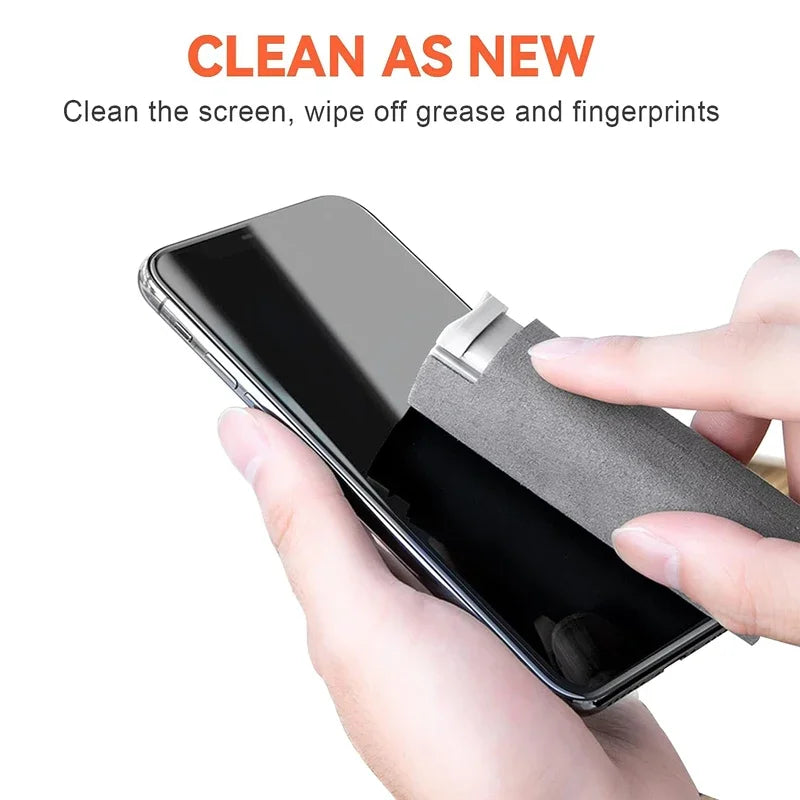 2in1 Microfiber Screen Cleaner Spray Bottle Set Mobile Phone Ipad Computer Microfiber Cloth Wipe Iphone Cleaning Glasses Wipes