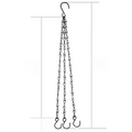 40cm Iron Hanging Chain with 3 Hooks – Heavy-Duty Planter Chain for Hanging Baskets & Garden Decor