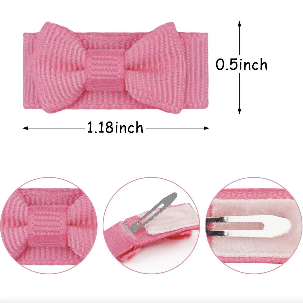 20Pcs Baby Hair Clips Set – Soft Lanugo Hairpins for Newborns, No-Hurt Princess Hair Accessories for Girls