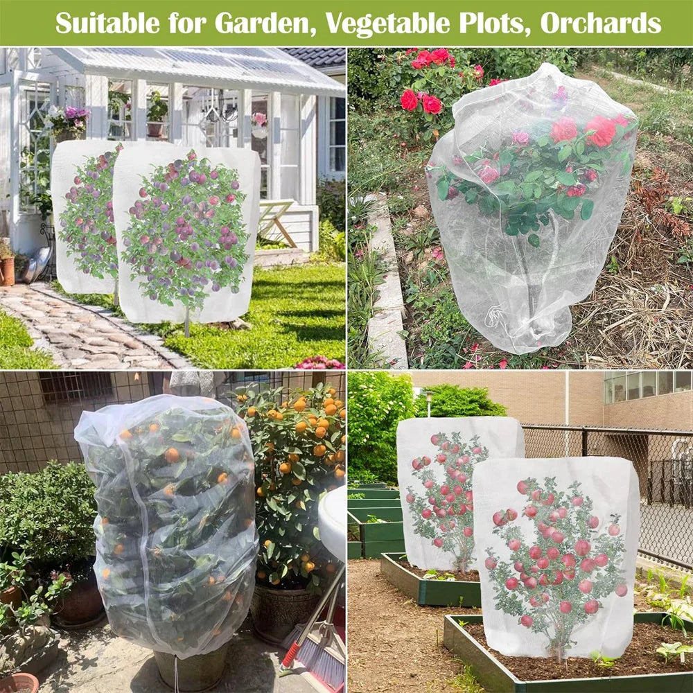 3Pcs Plant Protection Bag Cover Netting – Anti-Bird & Insect Mesh Bags for Fruit Trees, Vegetables & Garden Pest Control