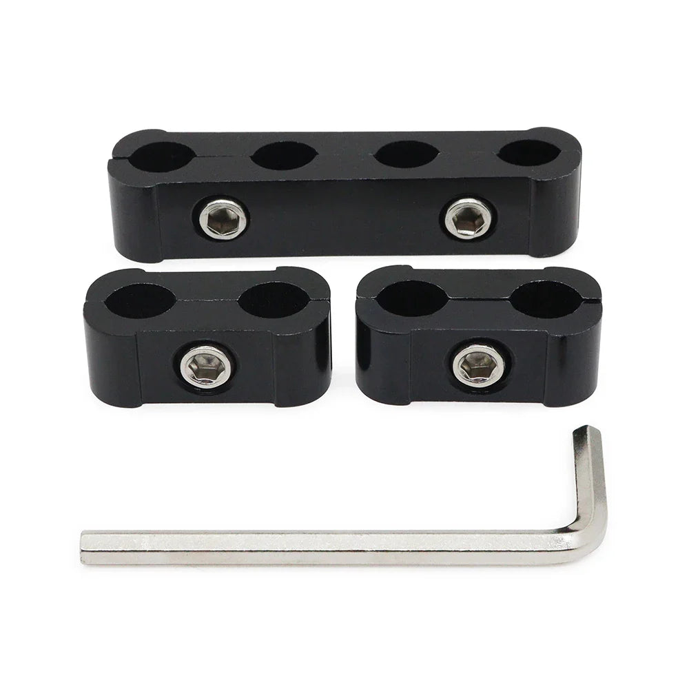 3pcs Car Spark Plug Electrical Wire Clamp Kit For 8mm 9mm 10mm Purple Black Red Golden Silver Blue Green