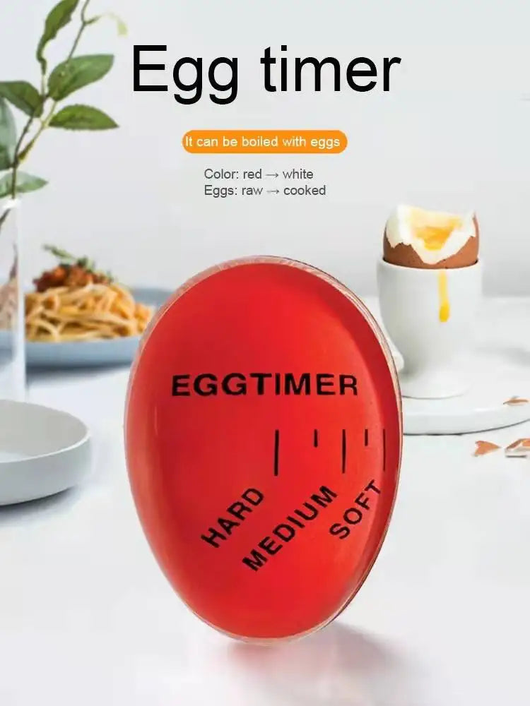 1Pc Egg Boiled Gadget Kitchen Timer – Heat-Sensitive Cooking Timer with Yummy Alarm for Perfect Eggs